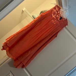 Light Coral/peach tunic dress: like new